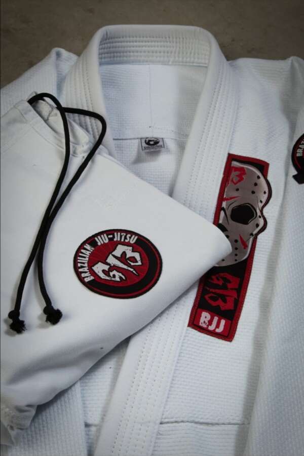 Official Regular G13BJJ White Kids Gi GMS 380 ripstop pants