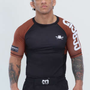 G13 RANK BROWN RASHGUARD