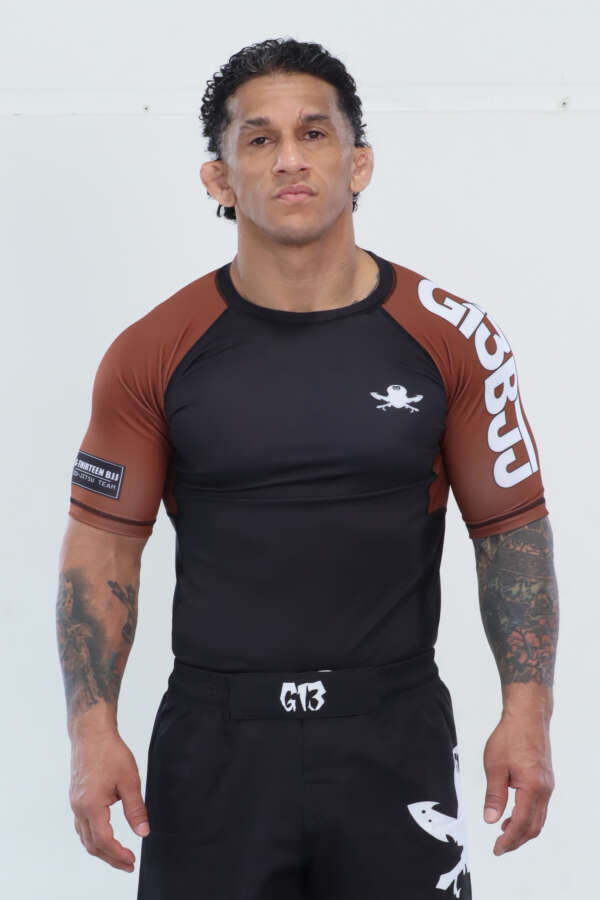 G13 RANK BROWN RASHGUARD