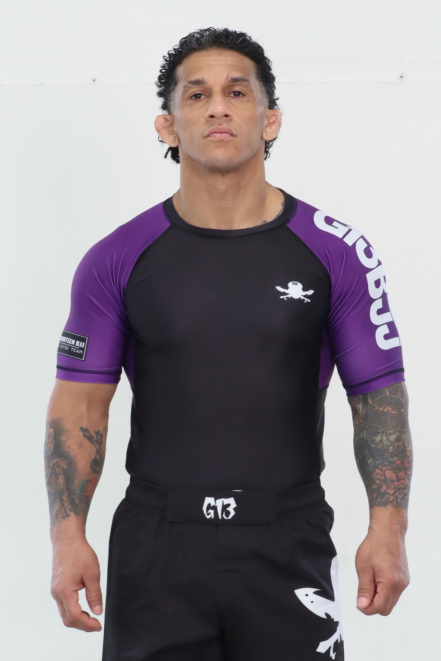 G13 RANK PURPLE RASHGUARD