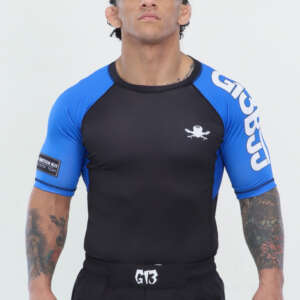 G13 RANK BLUE RASHGUARD
